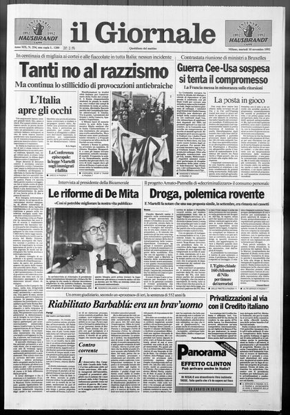 Il giornale : quotidiano del mattino